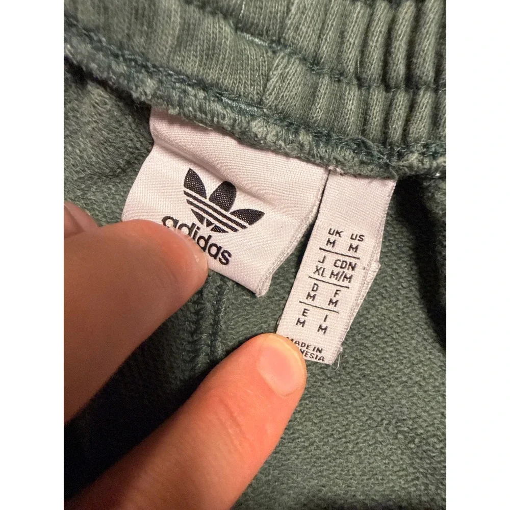 Adidas Originals Mens Green Diamond Graphic Trefoil Jogger Sweatpants Medium
